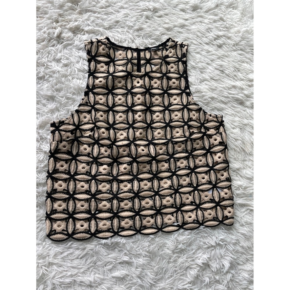 Express Eyelet Lace Sleeveless Top